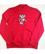Wisconsin Badgers Sweatshirt XXL Womens Red Full Zip Jansport Bucky Logo... - £20.43 GBP
