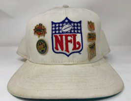 Rare Vintage NFL Draft 1990 1991 1992 1986 1987 pin￼s on NFL White New Era Hat - $184.50