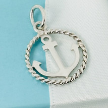 Tiffany &amp; Co Anchor Charm or Pendant in Sterling Silver Twist Boat Sailing - $445.00