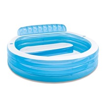 Intex Swim Center Inflatable Family Lounge Pool, 90&quot; X 86&quot; X 31&quot;, for Ag... - £69.33 GBP