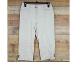 JM Collection Capri Pants Womens Size 10 Beige TH14 - £7.03 GBP