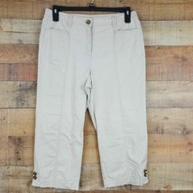 JM Collection Capri Pants Womens Size 10 Beige TH14 - £7.03 GBP