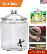 Heritage Hill 2-Gallon Glass Drink Dispenser with Spigot - Timeless Design - $68.99