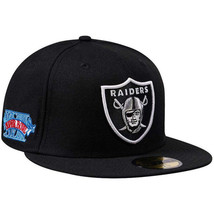 Los Angeles Raiders New Era 59FIFTY Superbowl Xviii Legacy Fitted Hat 7 5/8&quot; - £30.28 GBP