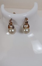 Faux Pearl Dangle Pierced Earring - $7.59