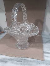 Hofbauer Byrdes Crystal Bird Handled Basket, Etched Bird Design, Crystal... - $27.72