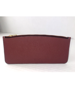 Coach Pop out Pouch from Noa Messenger C4816 Card Wallet Wine Pebbled Le... - £41.74 GBP