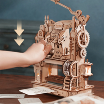 Robotime Rokr Printing Press 3D DIY Puzzle Gifts For Boyfriend Family Wooden Toy - £87.70 GBP