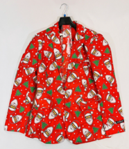 Nwt 3 Pc Set Suitmeister Ugly Christmas Suit Blazer Pants Tie Cool Santa Sz L - £11.82 GBP