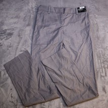 New York &amp; Co Slim Leg The Crobsy Pants Gray Slimming Chino Casual Women... - £17.88 GBP