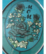 SUN CATCHER &quot;MOM&quot; 9 X 7&quot; COLOR GLASS [*LEEDS] - $75.23