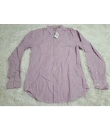 Mens S Tailored By J. Crew Lavender/Pink White Striped Long Sleeve Shirt NWT New - £10.72 GBP