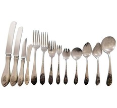 English Antique Hammered R&amp;B Sterling Silver Flatware Set Service 171 pc... - £9,731.15 GBP