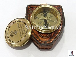 NauticalMart Solid Brass Shiny Quote Gift Compass, Graduation Day Gifts ... - $29.00