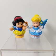 Fisher-Price Little People Disney Lot of 2 Princess Cinderella and Snow White - £8.21 GBP
