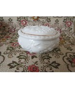 LENOX 1998 TRINKET BOX FRUITS MOTIF IVORY W/GOLD ACCENT 3-1/4&quot;L UNUSED L2 - $9.36 CAD