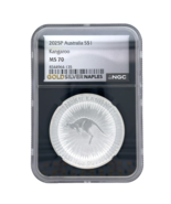 2025-P Australia Silver $1 Kangaroo NGC MS70 Perth Mint 1 OZ Fine Silver - $158.12