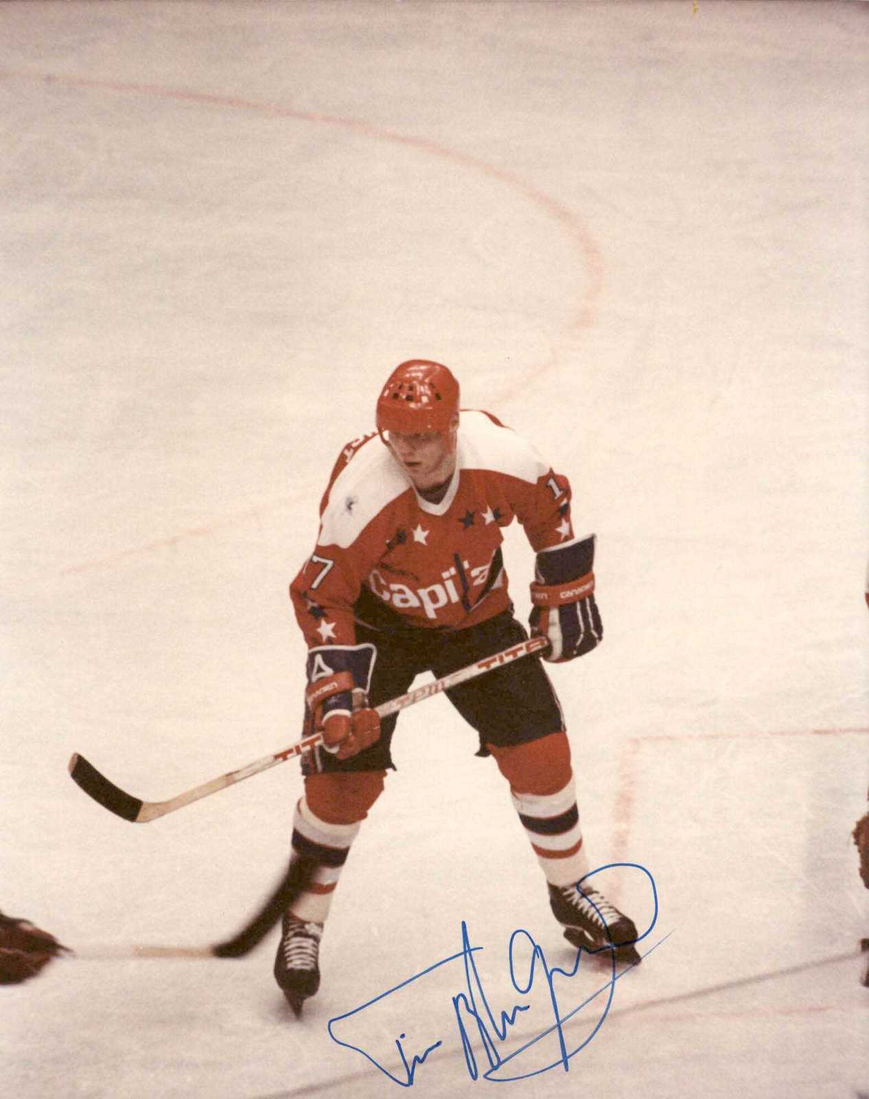 Timo Blomqvist Signed Autographed NHL Glossy 8x10 Photo - Washington Cap... - $15.00