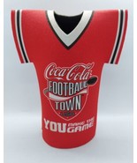 Coca Cola Football Jersey Bottle Koozie Coozie Football Town USA - $17.58 CAD