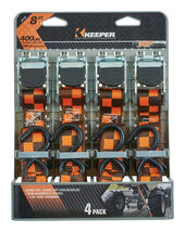 KEEPER 47110 8&#39; Cam Buckle Tie-Down, 4 Pack - $50.19 CAD