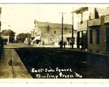 East Side Square Bowling Green Missouri Real Photo Postcard 1935 - $17.80