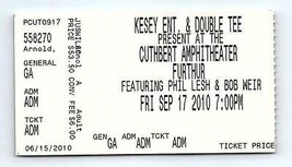 Furthur Phil Lesh Bob Weir Ticket Stub Stile Vintage Settembre 17 2010 Eugene - $39.58