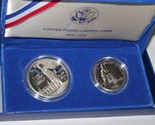 United States 1986 Liberty Ellis Island One And Half Dollar Coins In Holder - £31.74 GBP