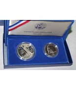 United States 1986 Liberty Ellis Island One And Half Dollar Coins In Holder - $39.59