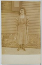 Rppc Young Girl Sister of Beaulah Fisher c1910 Real Photo Postcard P12 - £7.44 GBP