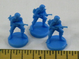 Fortress America Game Parts 3x Blue Infantry Units - $6.81