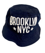 H &amp; M Divided Brooklyn NYC Bucket Hat Navy Blue M - £7.08 GBP