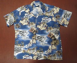 Vintage Hilo Hattie Mens XL  Hawaiian Shirt Floral made in Hawaii - £22.94 GBP