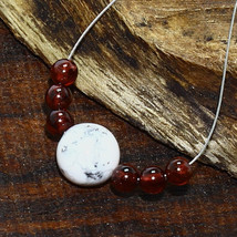 Dendrite Opal Smooth Round Garnet Beads Briolette Natural Loose Gemstone... - £2.84 GBP