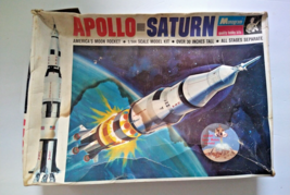 Vintage 1968 Monogram Apollo-Saturn PS-193 Model Kit - £23.89 GBP