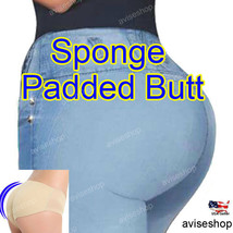 Sponge Butt Padded Seamless Underwear Bum Butt Lift Enhancer Brief Light Panty  - £12.70 GBP