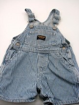 RARE Osh Kosh Baby b’Gosh Vestbak Railroad Stripes Overalls Shorts Size XL EUC  - £15.81 GBP