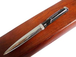 GATTINONI ITALY mini ball pen in steel and lacque in black color for pur... - $24.00