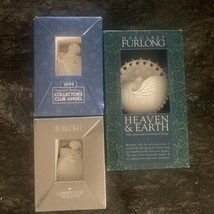 Margaret Furlong Angel Shell Ornament 20th Anniv Club Victoria Angel II Lot Of 3 - £37.57 GBP