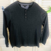 banana republic Mens sweater mens 2XL pullover gray button down - $18.70