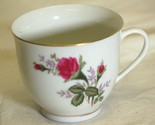 Noritex Fine China Footed Cup Pink Roses Gold Trim - $12.86