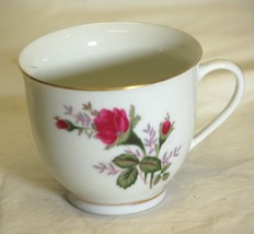 Noritex Fine China Footed Cup Pink Roses Gold Trim - £10.30 GBP