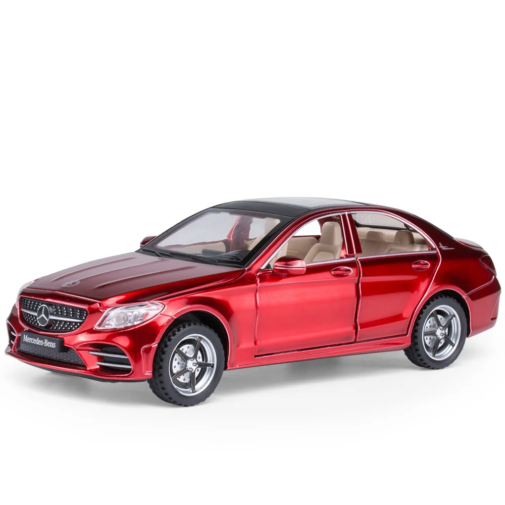 Play 1:32 Mercedes Benz C260 Simulation Metal Toy Vehicles Model Alloy Play Play - £41.33 GBP