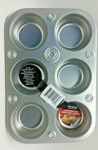 10 x Cooking Concepts Cupcake Muffin Pan 6 Cup Metal Toaster Oven Size B... - $34.53