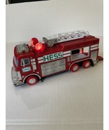 Hess Fire Truck Red Rescue 2005 Toy Gas Lights Work Missing Tires! - $10.16