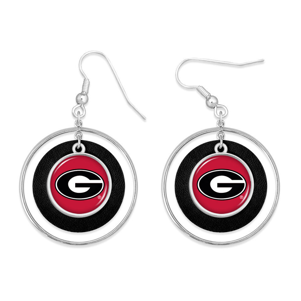 43366 Georgia Bulldogs Lindy Earrings