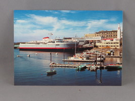 Vintage Postcard - NV Coho Ferry in Port - Wright Everytime - $15.00