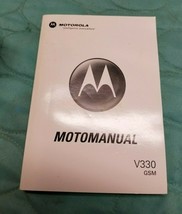 Motorola V330 GSM Mobile Cell Wireless Phone User Owner&#39;s Manual Guide B... - £9.32 GBP