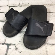 Puma Sandals Womens Size 10 Black Slip-On Slides - $15.84