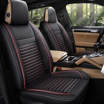 AOOG Leather Car Seat Covers, Leatherette Automotive Seat Covers for Cars SUV Pi - £75.05 GBP