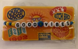 Dutch Bros Good Vibes Friendship Bracelet Radiate Kindness New In Package - £22.57 GBP